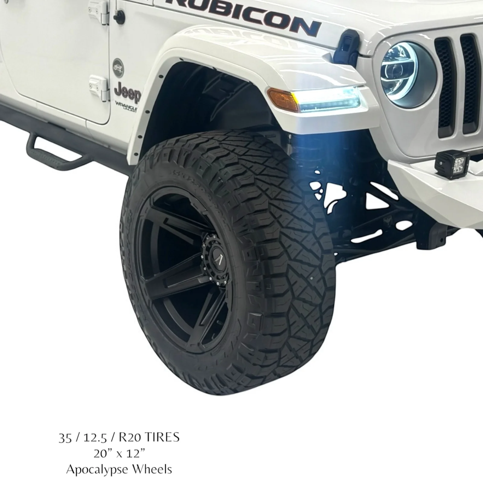 Apocalypse 5 Spoke Wheel for Jeep Gladiator / Wrangler 5 Lug (Black) - Image 9
