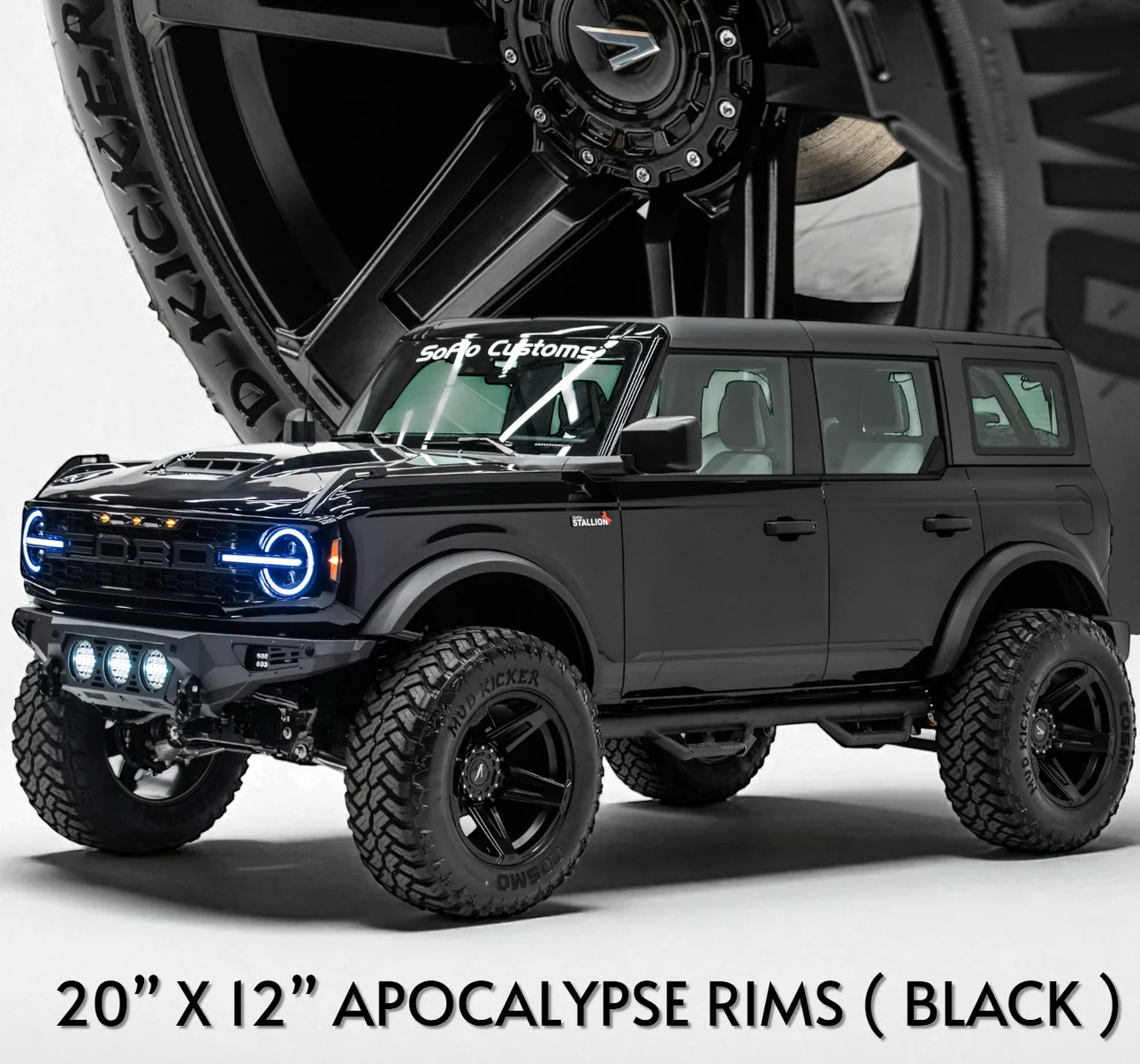 Ford Bronco Apocalypse 5 Spoke Wheel 6 Lug (Black) 2021- 2026 - Image 7